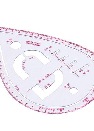 Портновское швейное лекало капля №6 (5760)