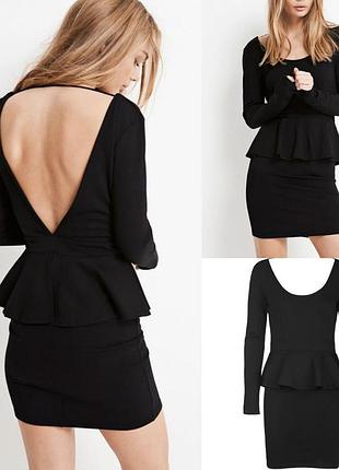 Чорна сукня з відкритою спинкою🖤