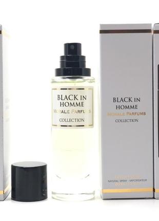 Мужской аромат black in homme morale parfums (блэк ин хом морал парфюм) 30 мл