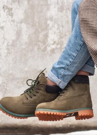 Жіночі зимові черевики timberland з хутром3 фото