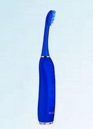 Електрична зубна щітка blingbelle silicone electric toothbrush синя2 фото