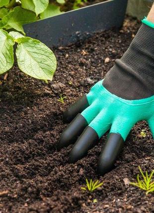 Садовые перчатки с когтями garden genie gloves перчатки для сада и огорода7 фото