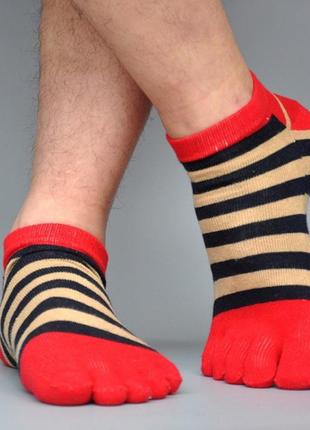 Шкарпетки з пальцями ropalia 39-44 червоний
