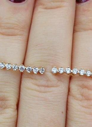 Серьги гвоздики xuping jewelry 1,5 см золотистые