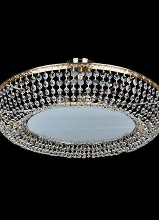 Люстра хрустальная с зеркалом золото 3485/8 fg