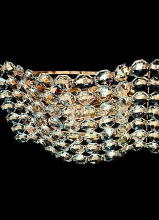 Люстра потолочная хрустальная золото 50301/2 fg