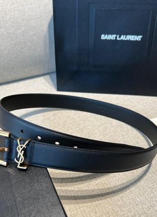 Женский черный ремень в стиле yves saint laurent ив сен лоран ysl ysl кожа кожаный пояс