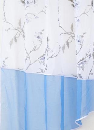 Готова голуба коротка пошита тюльпан аркою для кухні, веранди, вітальні, коридору або спальні2 фото