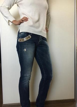 Стильні італійські джинси justor розмір 27/42 s/м оригінал5 фото