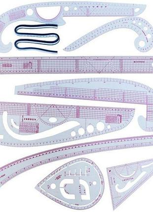 Набор лекал для кроя и квилтинга 9 шт. (5931)