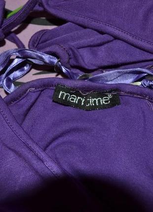 Туника блуза фиолетовая для беременных трикотаж размер м3 фото