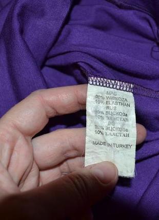 Туника блуза фиолетовая для беременных трикотаж размер м4 фото
