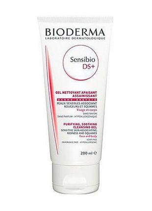 Очищаючий гель bioderma sensibio ds+ soothing purifying cleansing gel 200 мл1 фото