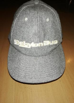 Кепка блайзер фетровая светло-серая