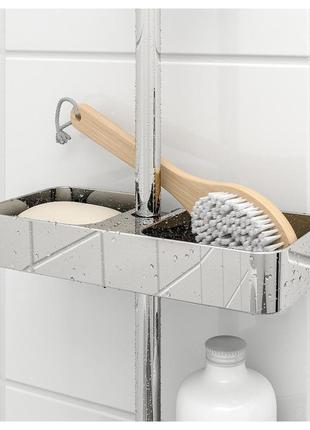 Ikea brogrund (903.285.26) полиця для душової, хром2 фото