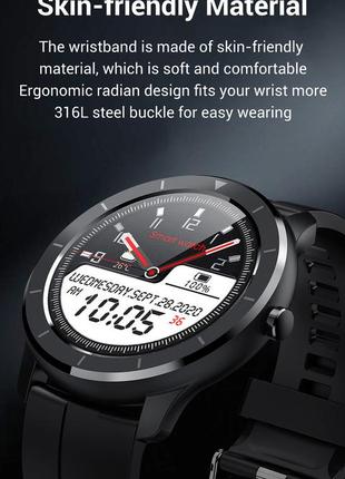 Мужские сенсорные умные смарт часы smart watch t6y11 черные. фитнес браслет трекер2 фото