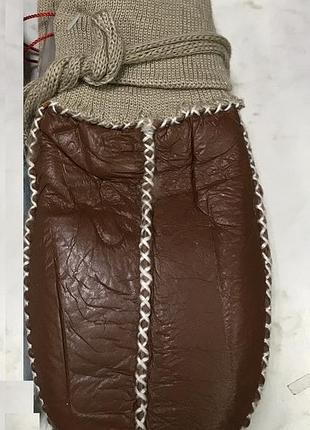 Рукавиці дитячі з натуральної овчини унісекс до 8 років