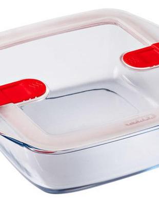 Форма с/у pyrex ck&ht форма д/запик.квадр25х22х7см(2.2л)с фиксат.кр. (212ph00/7644) tzp116