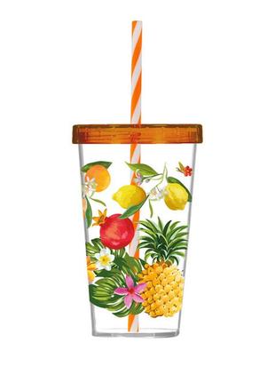 Склянку з трубочкою herevin fruit p