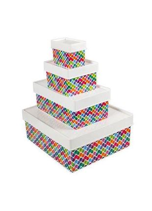 Набір контейнерів qutu q-little colorfull array, 4 предмети