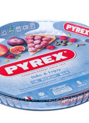 Форма с/к pyrex flan dish 30 см /для запікання/кругла/стекло (814b000/8046)  tzp125