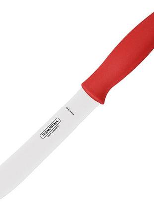 Нож tramontina soft plus red чем кухонный 178мм инд.блистер (23663/177) tzp147