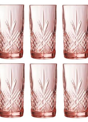 Набор стаканов luminarc зальцбург розовый