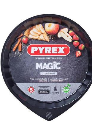 Форма pyrex magic мет.форма кругл д/пирога 27см хв.борт (mg27bn6/7146)  tzp118