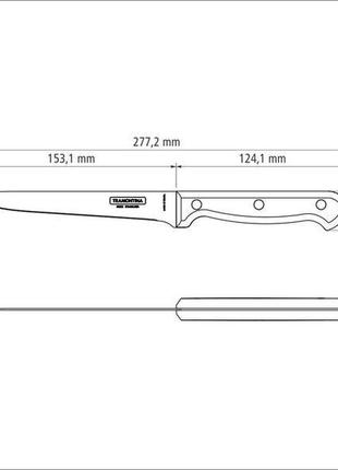 Ніж обваловувальний tramontina ultracorte, 152 мм3 фото