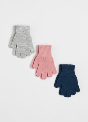 Перчатки перчаточки рукавиці рукавички h&m акрил