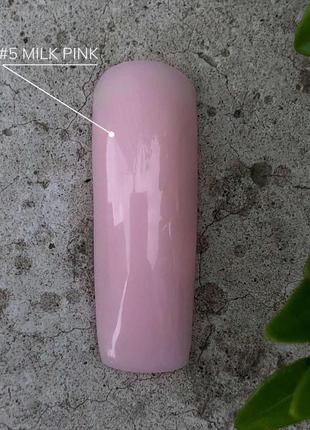 Акригель, полігель колір рожевий опал з аммером pink opal crooz poolygel 06, 30 мл5 фото