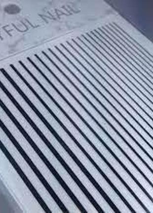 3d- гнучка стрічка для дизайну нігтів 1 пластина, колір чорний