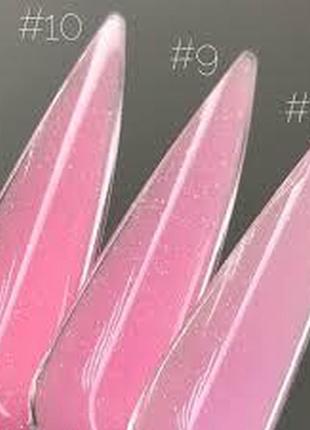 Цветная база saga 08 нежно розовая с шиммером