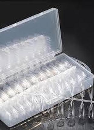 Типси гелеві різні форми для нарощення ногтей 240 стук мікс форм