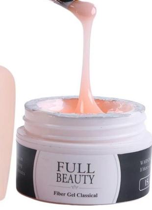 Гель прозрачный конструирующий full beauty clear №01 15ml+кисть