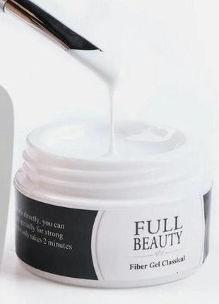 Гель прозрачный конструирующий full beauty clear №01 15ml+кисть