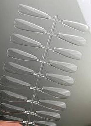 Типси гелеві для нарощення нігтів 96 штук (балерина) прозрачний