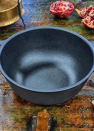 Кастрюля чугунная литая 5л