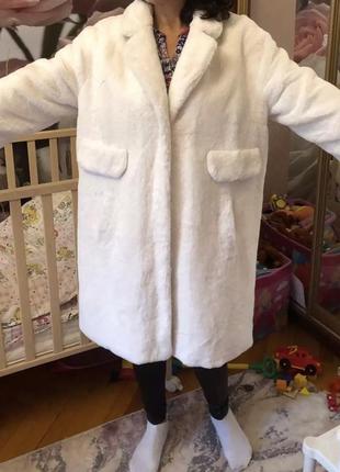 Шуба,шубка искусственный мех,пальто тедди с кармашками под кролика
