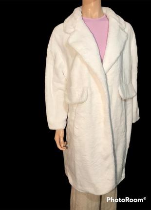 Шуба,шубка искусственный мех,пальто тедди с кармашками под кролика8 фото