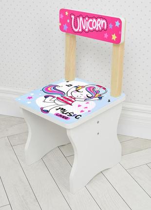 Детский деревянный столик и стульчик unicorn bambi 504-92 для детей от 1 года5 фото
