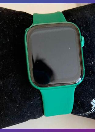 Смарт годинник фітнес браслет треккер smart watch hw56 plus голосовий виклик пульсометр тонометр зелені + подарурок