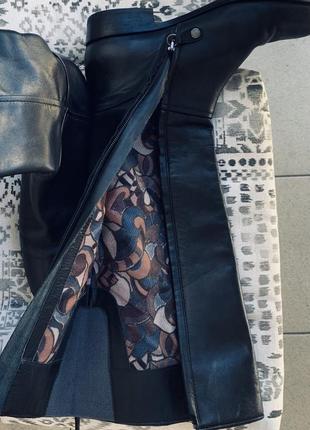 Шкіряні демісезонні чоботи geox, кожаные демисезонные сапоги2 фото