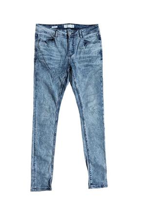 Cropp джинси чоловічі завужені вузькі узкачі сині сексі стрейч