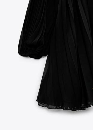 Плиссерованное платье zara 5