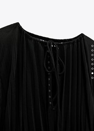 Плиссерованное платье zara 4