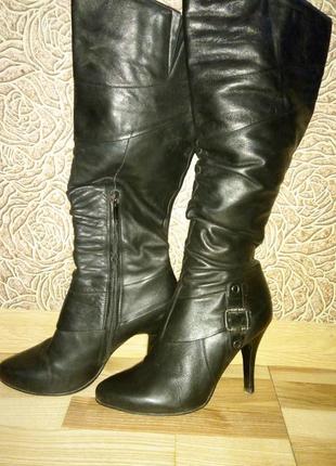 Шкіряні чоботи 36 р