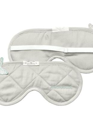 Маска для сну косметичка + саше з травами тм ideia 12х25 см сіро-бежевий