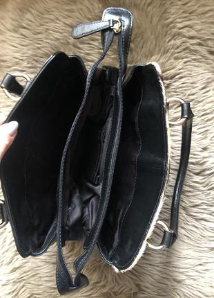 Шикарна сумка шкіра з хутром genuine leather4 фото