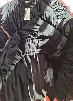 Плиссерованное платье zara 10